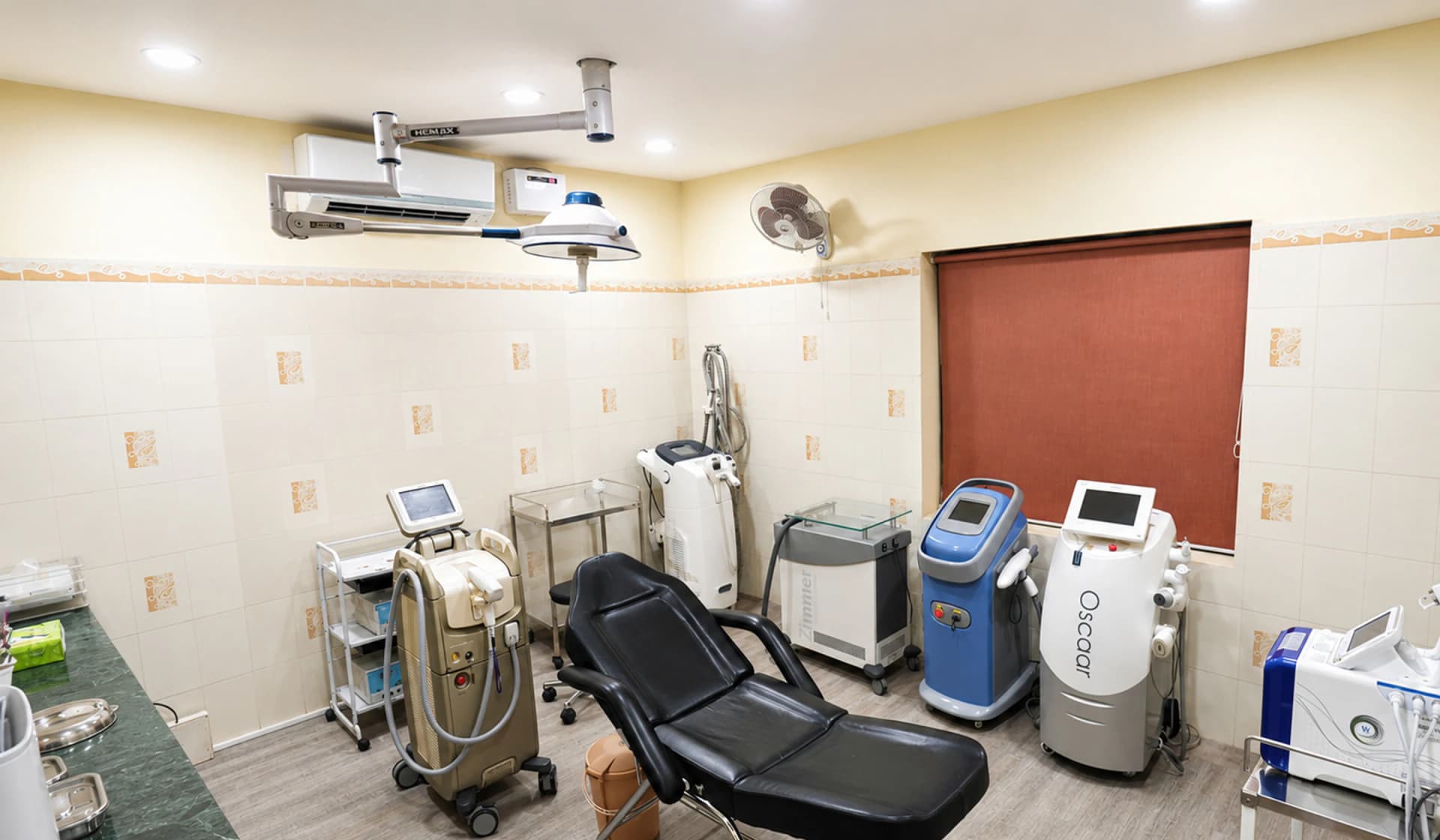 Laser treatment equipment room at Radiance Clinics Bhubaneswar