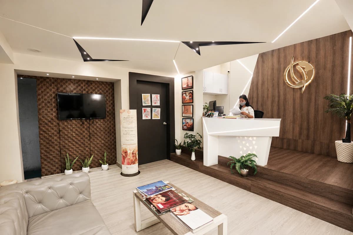 Wide view of Radiance Clinics reception area