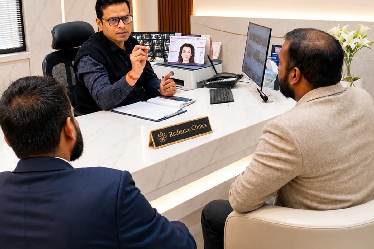 Hair restoration consultation with Dr. Satyarth Prakash