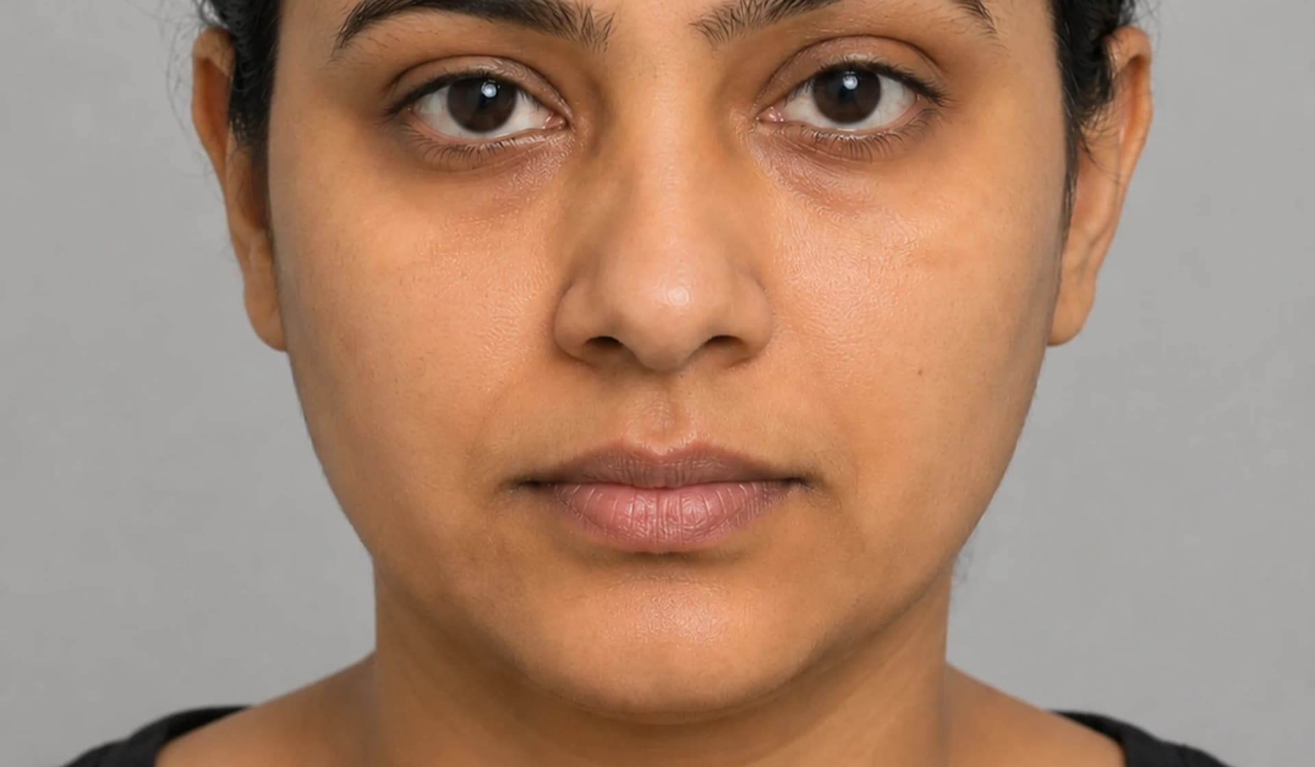 Female Frontal Hairline Thinning after hair transplant at Radiance Clinics Bhubaneswar; individual results vary