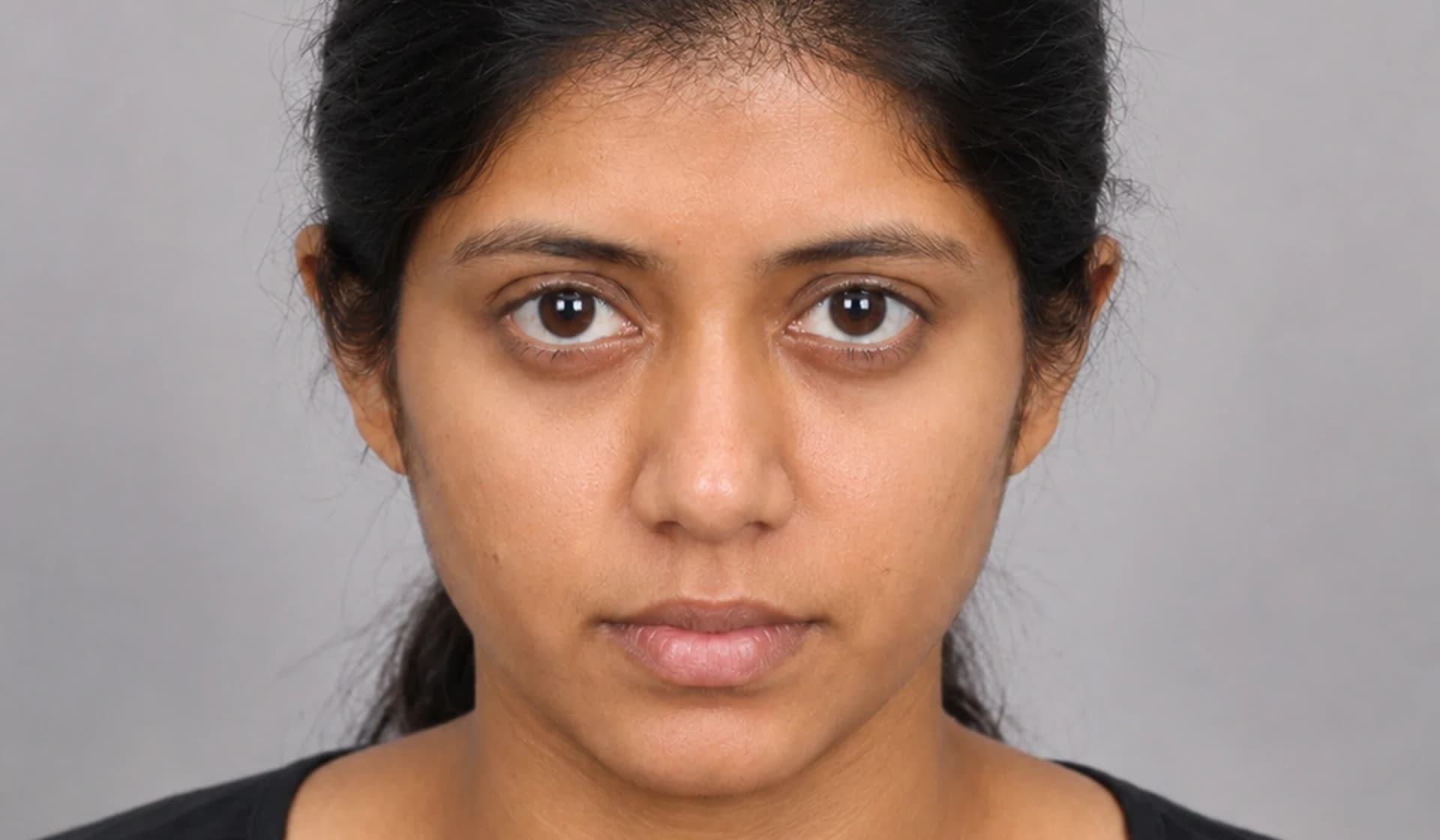 Female Widening Part after hair restoration at Radiance Clinics Bhubaneswar; individual results vary