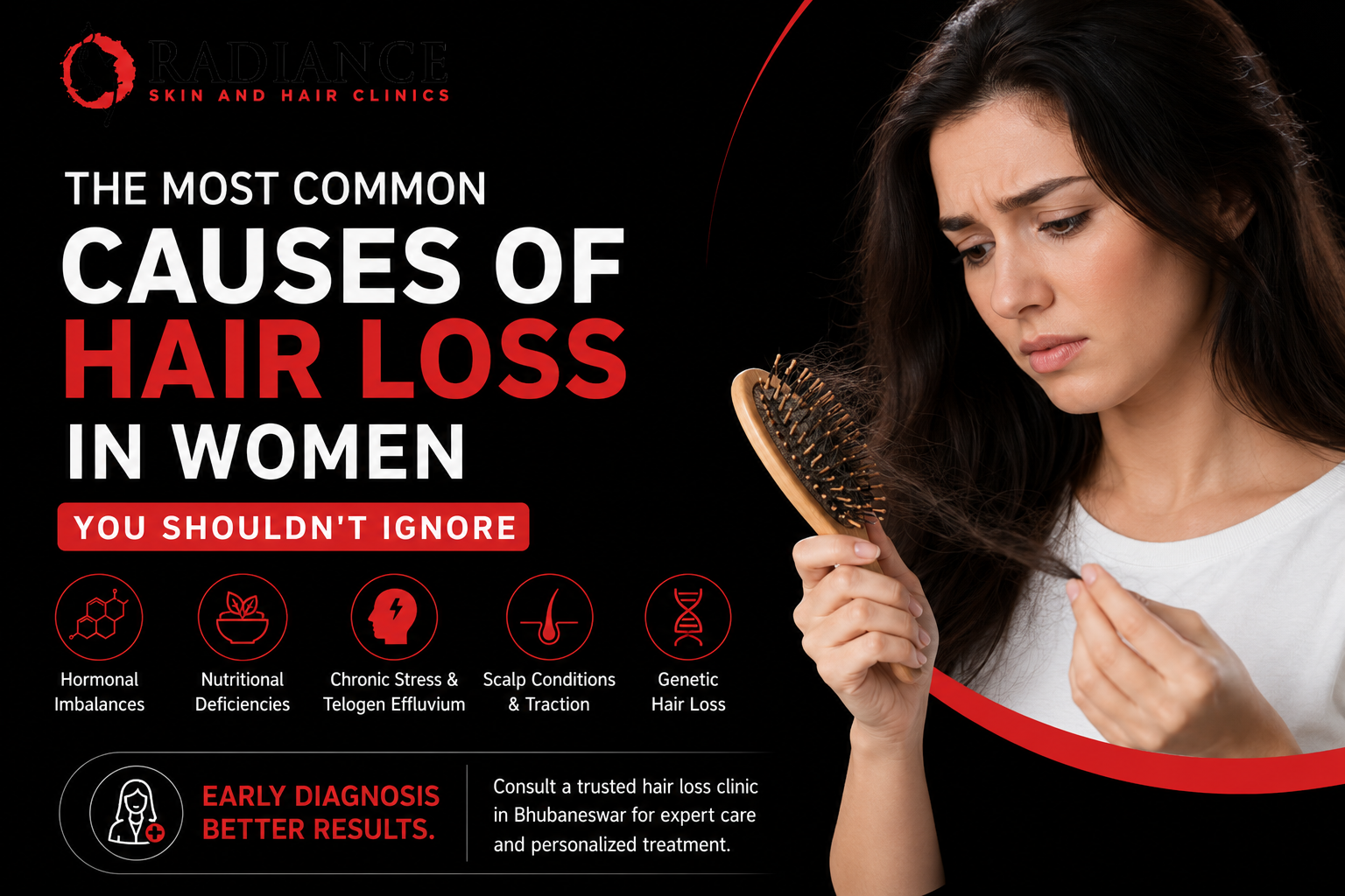 Common causes of hair loss in women